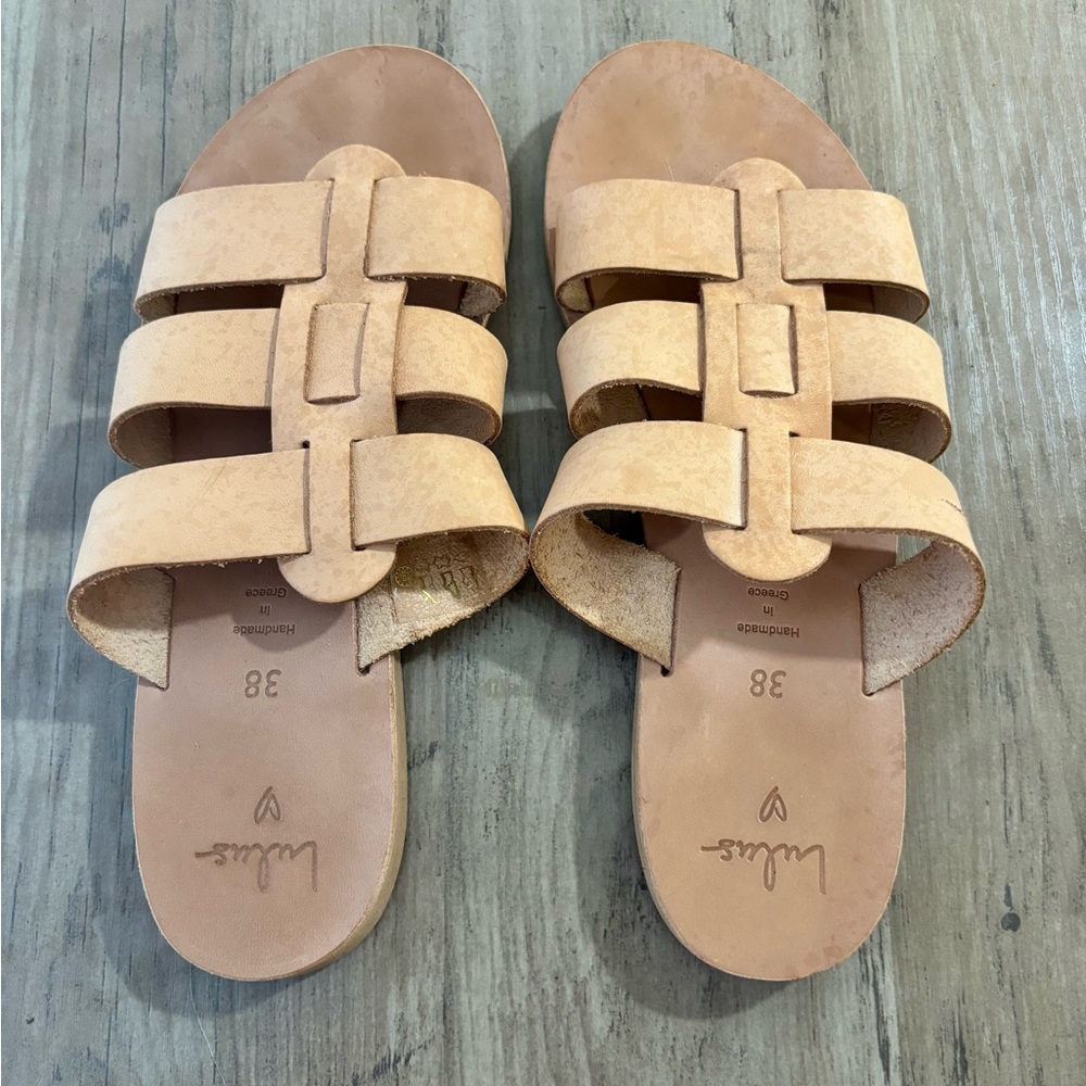 Lulu's Natural Vegetable Tanned Leather Sandals - Picture 3 of 6